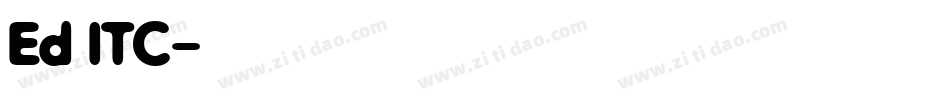 Ed ITC字体转换